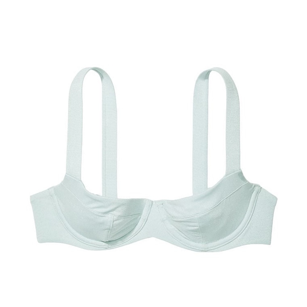 NWT Light Green/Blue Victoria’s Secret Underwire Bikini Top - 34D